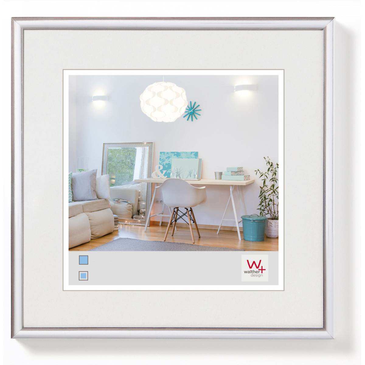 Image of Walther Design KV330S - Plastic - Silver - Single picture frame -...