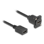 DeLOCK 87982 HDMI kabel 0,2 m HDMI Type A (Standaard) Zwart