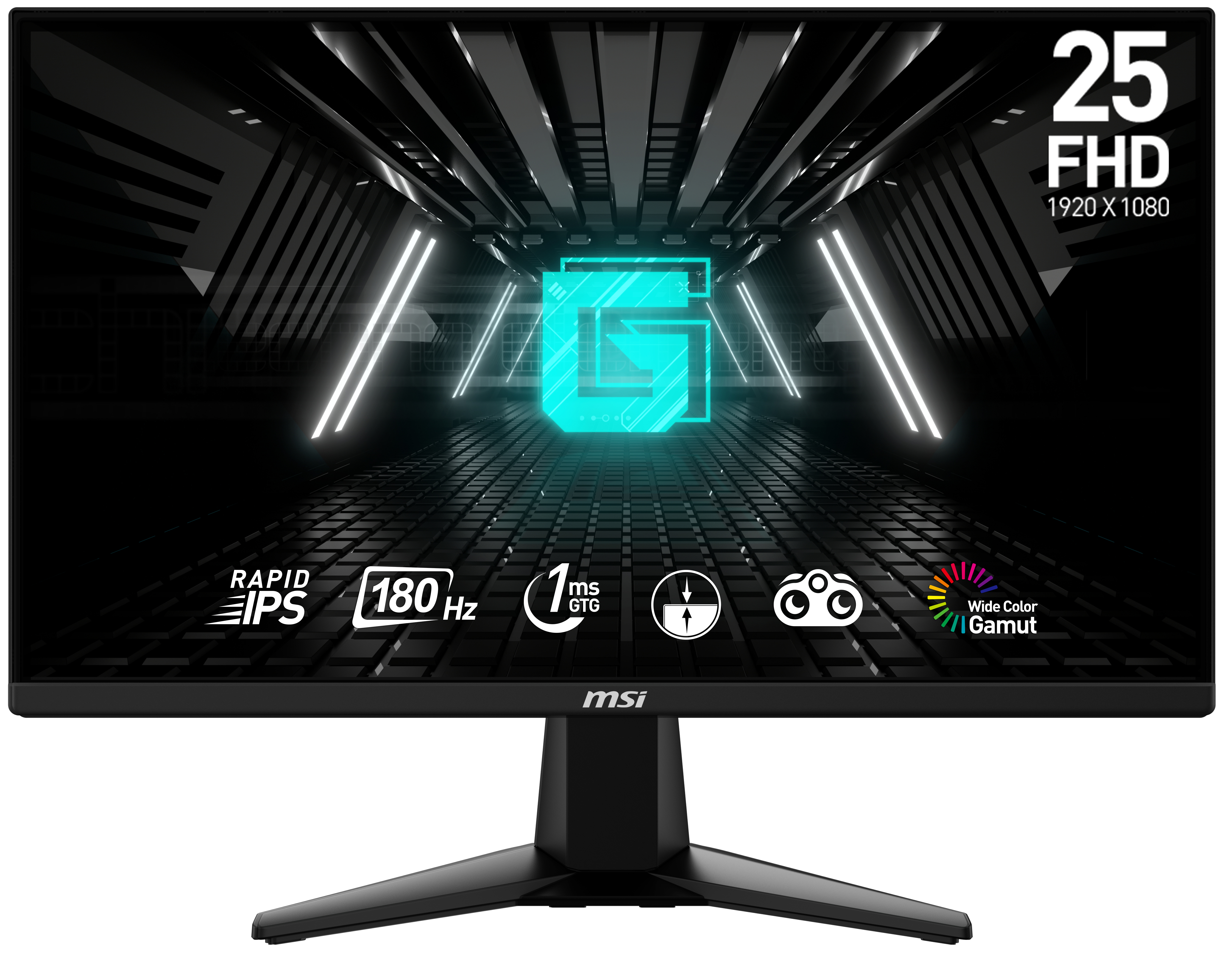 Image of MSI G255F computer monitor 62.2 cm (24.5") 1920 x 1080 pixels Full...