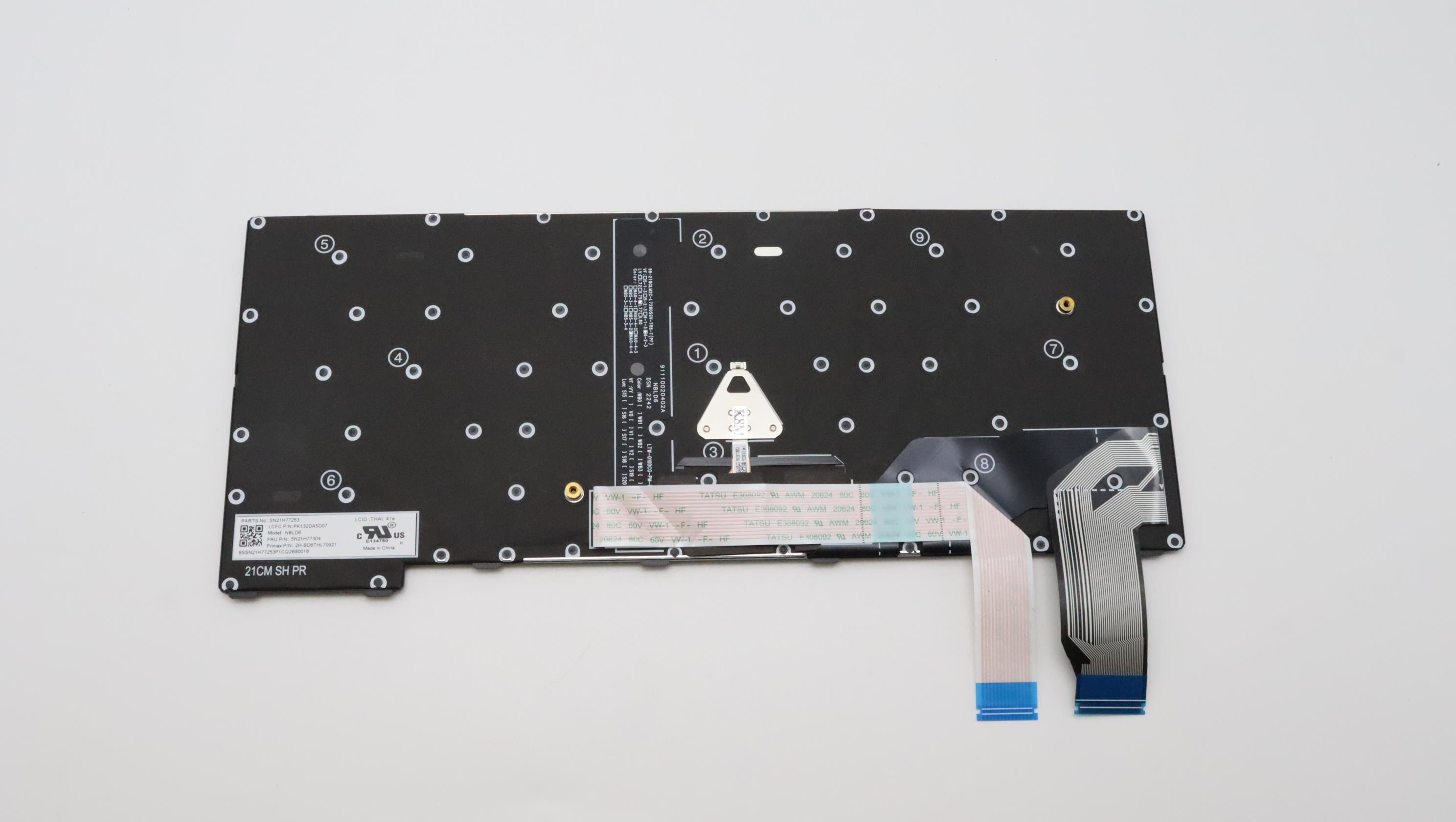 Lenovo 5N21H76890 laptop spare part Keyboard