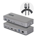 StarTech.com USB-C Dock 2x DP 4K60 1GbE 100W PD