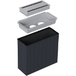 Kondator 935-K200 outlet box accessory Silver, Black 1 pc(s)
