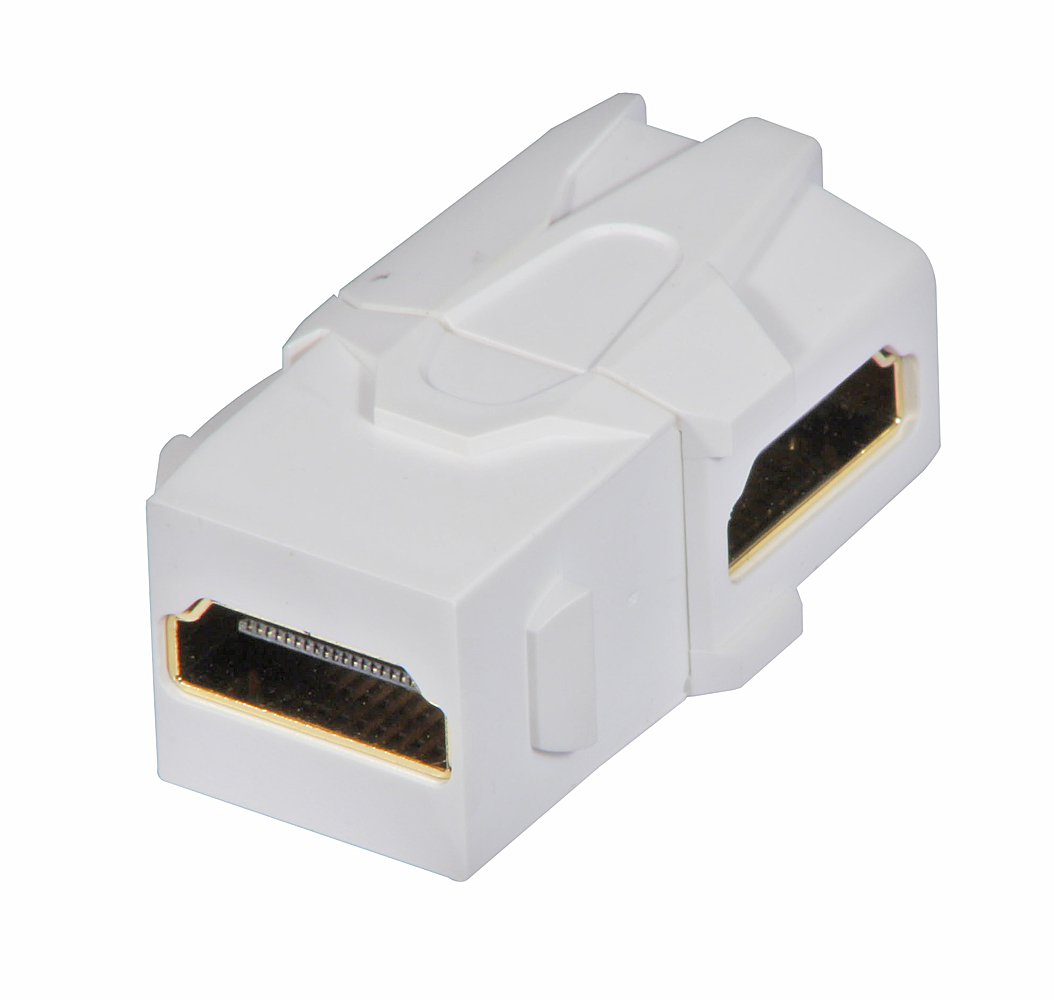 Lindy HDMI 90° female coupler keystone for wall box