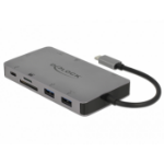 DeLOCK 87735 laptop dock/port replicator Wired USB 3.2 Gen 1 (3.1 Gen 1) Type-C Grey