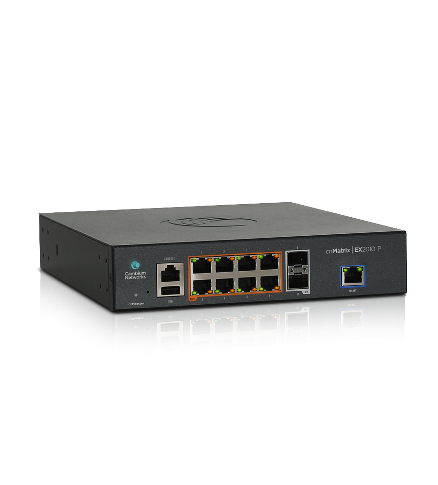 Image of Cambium Networks cnMatrix EX2010-P Managed L2/L3 Gigabit Ethernet...