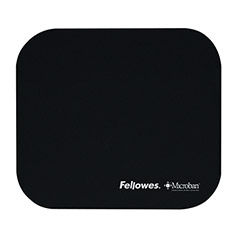 Image of Fellowes Microban Mouse Pad Black