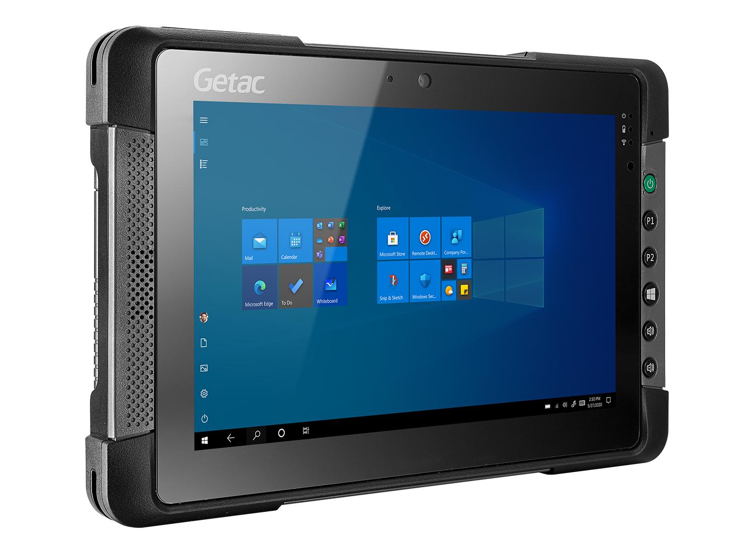 Getac T800 G2 128 GB 20,6 cm (8.1") Intel Atom® 4 GB Wi-Fi 6 (802.11ax) Windows 10 Pro Svart