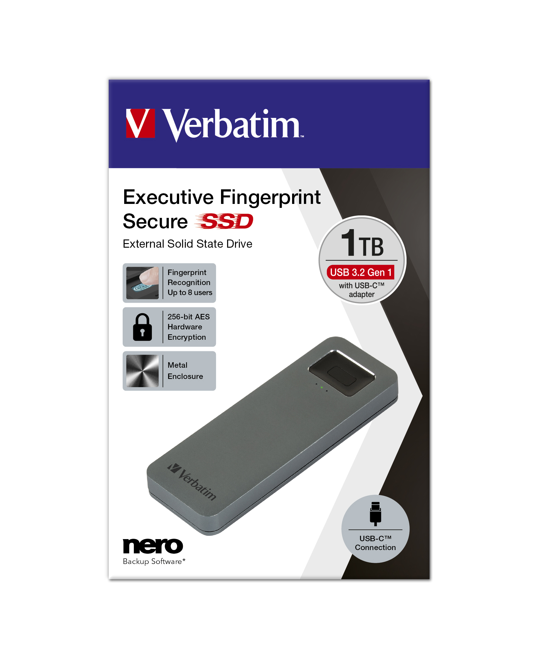Image of Verbatim Executive Fingerprint Secure