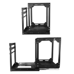 StarTech.com 12U 19” Uitschuifbaar en Roterend Open Frame Server Rack, 4 Post AV/Data Rack, 42,5cm (16.7") Diep Slide-Out IT Rack met Kabelmanagement, Uittrekbaar/Draaibaar Computer Rack