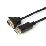 Microconnect DP-VGA-MM-100 video cable adapter 1 m DisplayPort VGA (D-Sub) Black