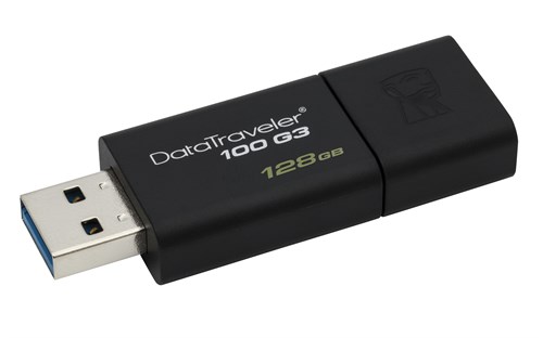 Kingston Technology DataTraveler 100 G3 USB flash drive 128 GB USB Type-A 3.2 Gen 1 (3.1 Gen 1) Black