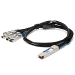 AddOn Networks ADD-Q28CIS28MX-P1M InfiniBand/fibre optic cable 1 m QSFP28 4x SFP28 AOC Black