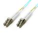 Cablenet 3m OM4 50/125 LC-LC Duplex Aqua LSOH 1.8mm Minizip Fibre Patch Lead