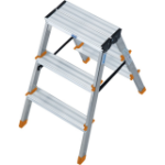 Krause 120397 step stool Aluminium Aluminium, Black, Orange