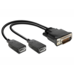 DeLOCK 65354 video kabel adapter DMS 2 x DisplayPort Zwart