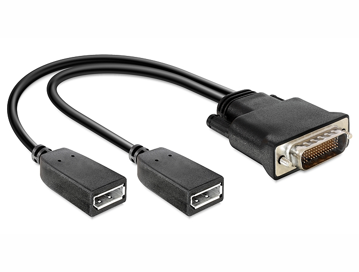 DeLOCK 65354 video cable adapter DMS 2 x DisplayPort Black