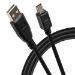 Maplin USB-A to Mini USB-B Cable - Black - 0.75m