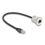 DeLOCK 88187 netwerkkabel Zwart, Zilver 0,3 m Cat5e S/UTP (STP)