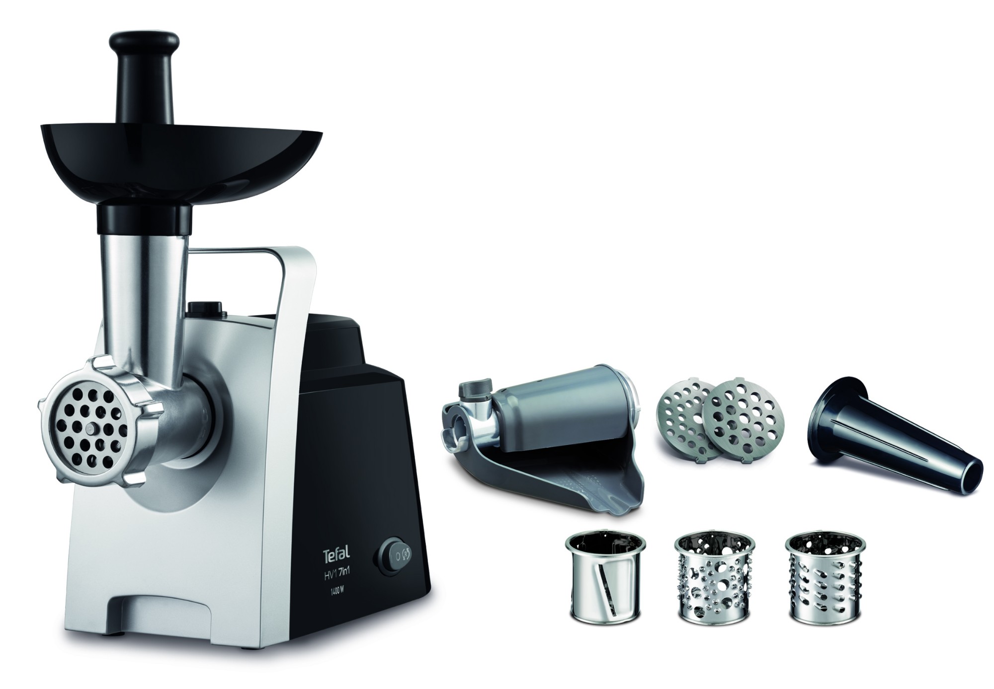 Tefal HV1 NE1098 mincer 1400 W Black, Silver