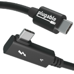 Plugable Technologies TBT4-240W-80CMR Thunderbolt cable 0.8 m 40 Gbit/s Black
