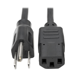 Tripp Lite P006-001 power cable Black 11.8" (0.3 m) NEMA 5-15P C13 coupler