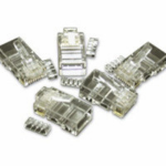 C2G RJ45 Cat5E Modular Plug for Round Solid/Stranded Cable 25pk RJ-45 Transparent