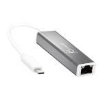 j5create JCE133G USB-C™ to Gigabit Ethernet Adapter, Grey and White