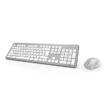 Hama KMW-700 keyboard RF Wireless QWERTZ German Silver, White