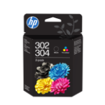 HP 302/304 Tri-color/Black Ink Cartridge Combo 2 Pack
