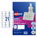 Avery 959055 printer label Transparent Self-adhesive printer label