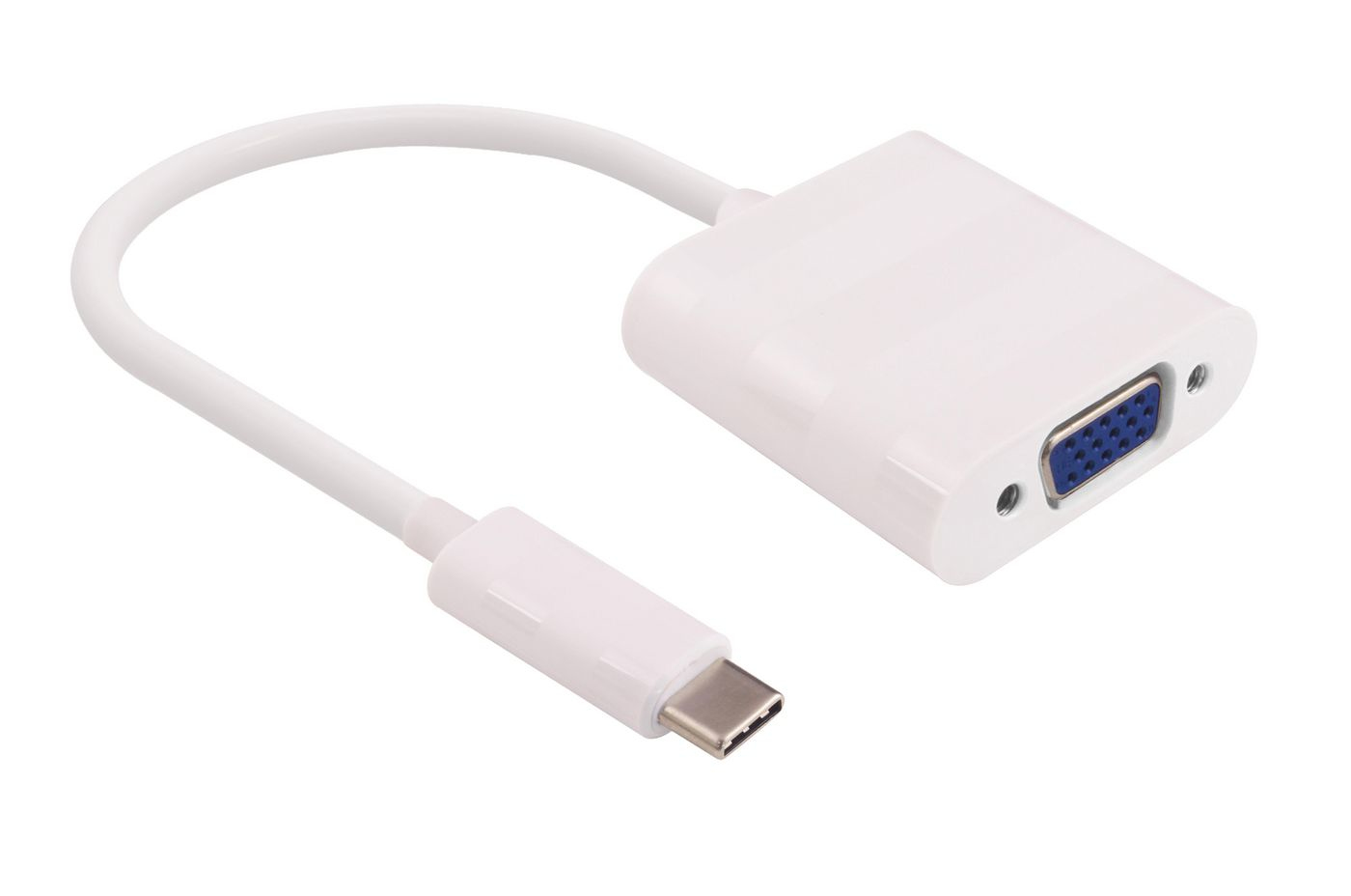Image of Microconnect 0.2m USB C - D-Sub USB graphics adapter White