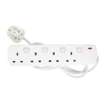Mercury 4 Gang Switched Extension 2.0m 430.007UK