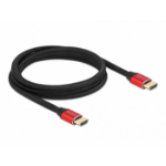 DeLOCK 85774 HDMI kabel 2 m HDMI Type A (Standaard) Zwart, Rood