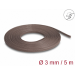 DeLOCK Braided Sleeve rodent resistant stretchable 5 m x 3 mm brown