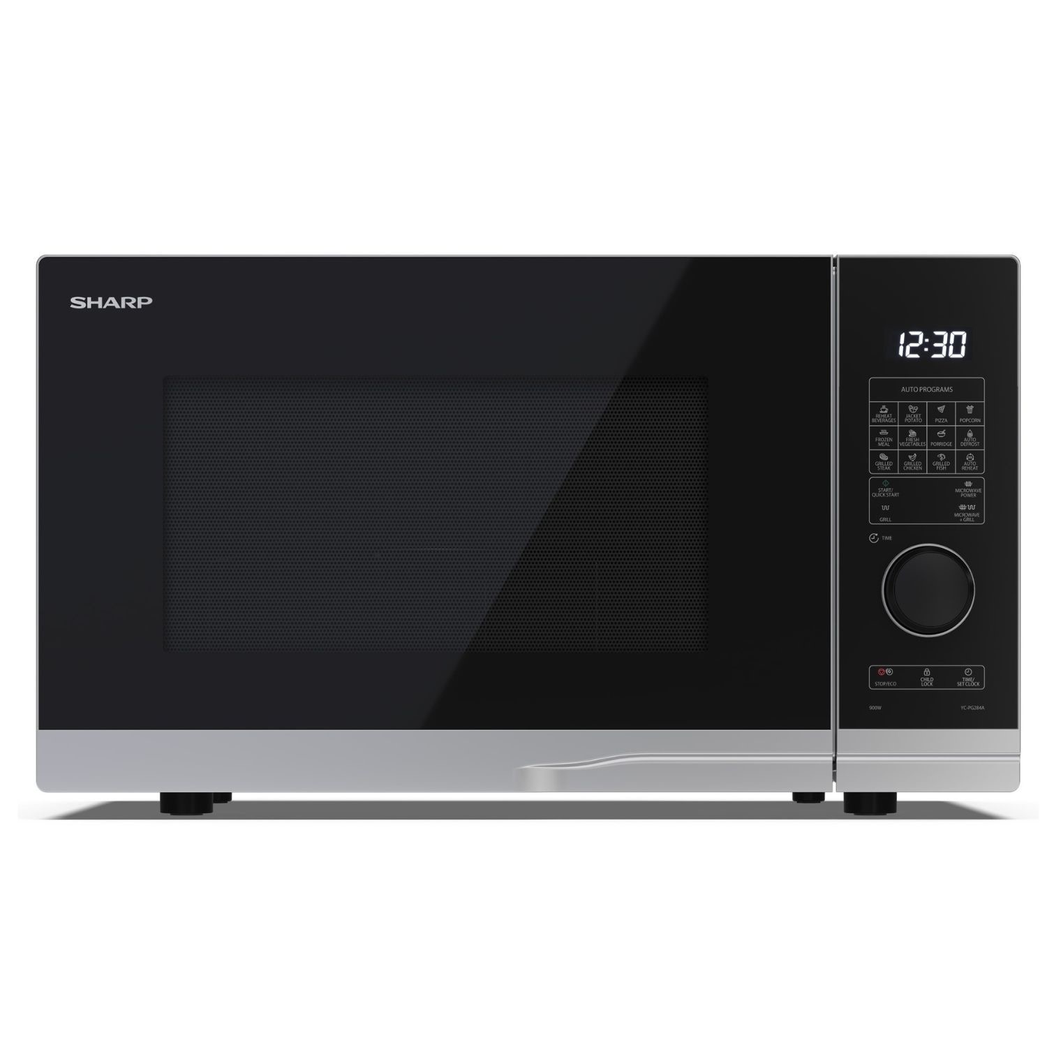 Photos - Other for Computer Sharp YCPG284AUS 28L 900W Digital Microwave with Grill - Silver YC-PG284AU 