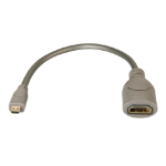 Lindy 41298 HDMI cable 0.15 m HDMI Type D (Micro) HDMI Type A (Standard) Grey
