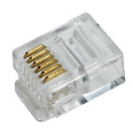 LogiLink RJ12 wire connector Transparent