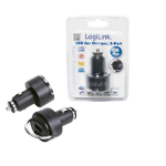 LogiLink PA0044 oplader voor mobiele apparatuur GPS, Mobiele telefoon, MP3, MP4, Tablet Zwart USB Auto