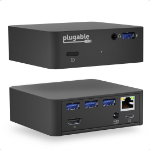 Plugable Technologies USB C Dock with 85W Charging Compatible with Thunderbolt 3 and USB-C MacBooks and Select Windows Laptops (HDMI up to 4K@30Hz, Ethernet, 4X USB 3.0 Ports, USB-C PD, includes VESA Mount)