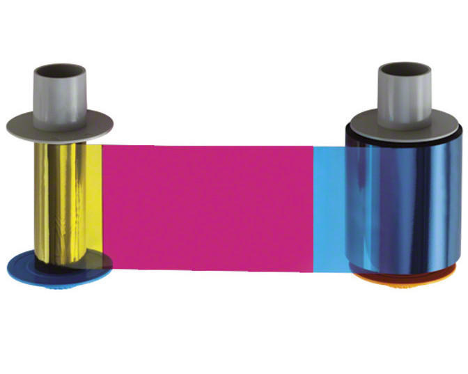 Image of HID Identity Fargo 84812 YMCKK Full Colour Ribbon with Two Resin...
