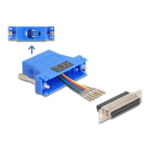 DeLOCK D-Sub 25 pin female to RJ12 female Assembly Kit blue