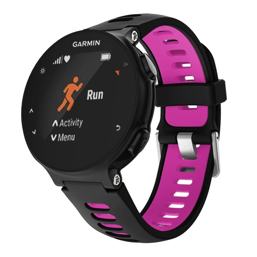 EU Product - Forerunner 735 / 735XT Silicone Two-colored Watch Band - Pink thumbnail