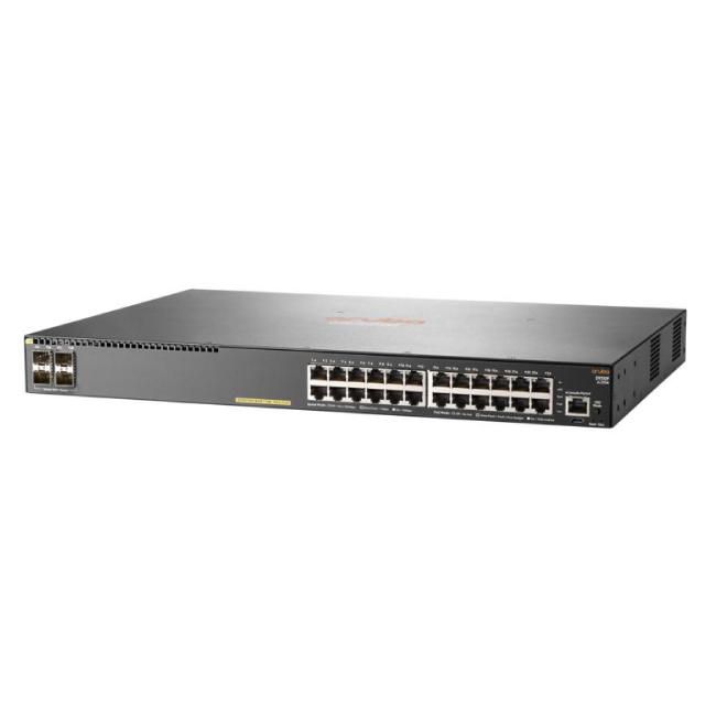 Image of HPE Aruba 2930F 24G PoE+ 4SFP+ Managed L3 Gigabit Ethernet...
