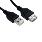 TARGET 99CDL2-023 Data Cable, USB 2.0 Type-A (M) to USB 2.0 Type-A (F), 3m Black, USB Extension Cable, OEM Polybag Packaging