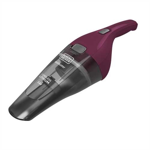 Black & Decker NVC115W handheld vacuum Grey, Purple Bagless