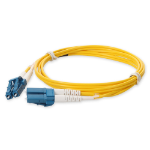 AddOn Networks ADD-LC-LC-0-5M9SMFP-TAA fibre optic cable 0.5 m OFNP OS2 Yellow