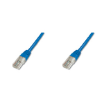 Digitus Patch Cable, UTP, CAT5E 15.0m networking cable Blue 15 m