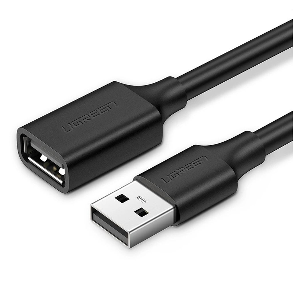 EU Product - USB-A (male) - USB-A (female) extension cable 2.0, 480Mbps, 3m - Black thumbnail