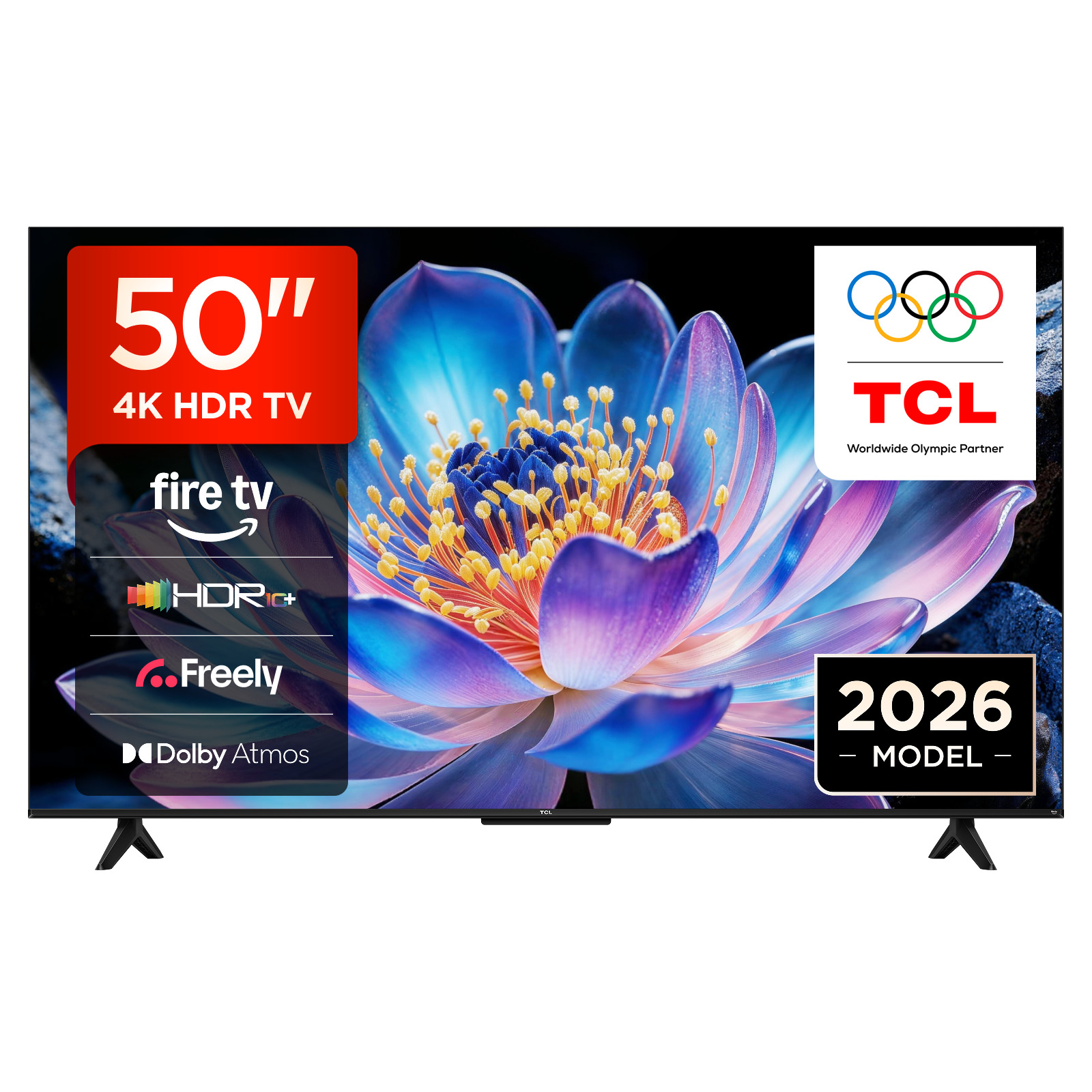 Tcl Black 50V6d-Uk Tv 127 Cm (50") 4K Ultra Hd Smart Tv Wi-Fi 260