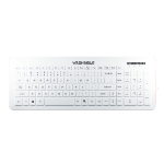 Man & Machine Very Cool Flat keyboard Medical USB QWERTZ German White